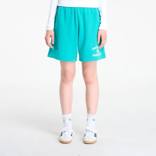 Sporty & Rich Къси панталони Sporty & Rich Varsity Crest Soft Gym Short UNISEX Spring Green M