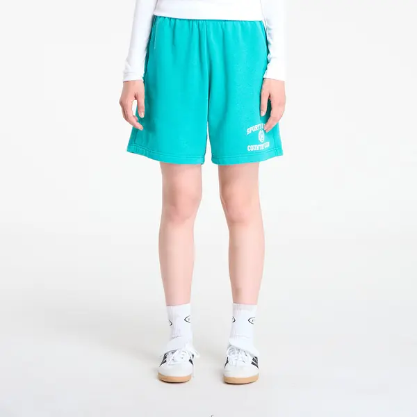 Sporty & Rich Къси панталони Sporty & Rich Varsity Crest Soft Gym Short UNISEX Spring Green XS