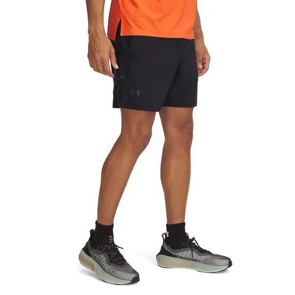 Under Armour Къси панталони Under Armour LAUNCH PRO 2n1 7'' SHORTS Black/ Fire/ Reflective S