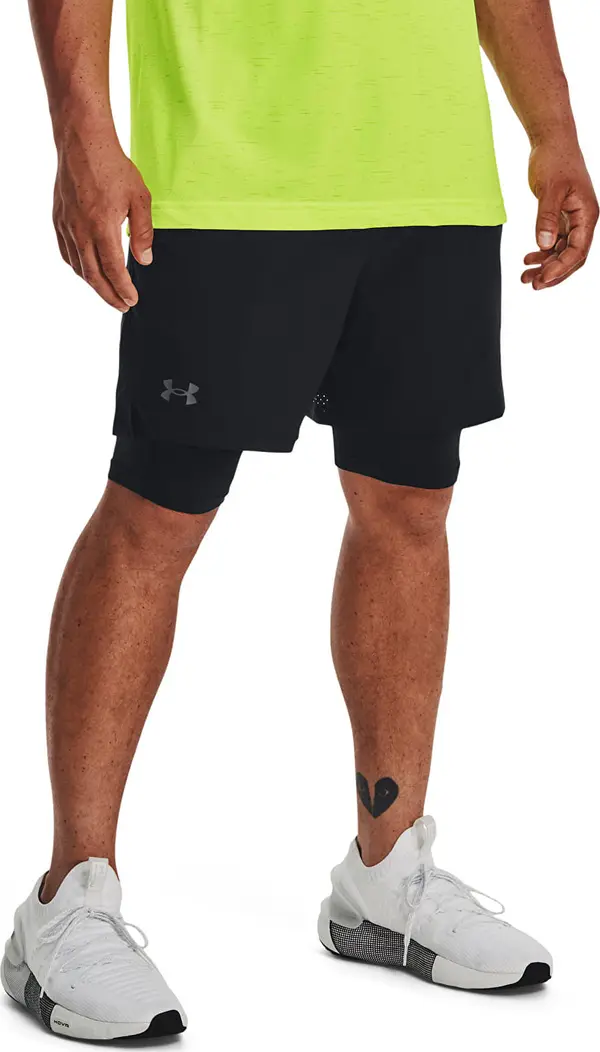 Under Armour Къси панталони Under Armour Vanish Woven 2in1 Sts Black/ Black/ Pitch Gray XXXL