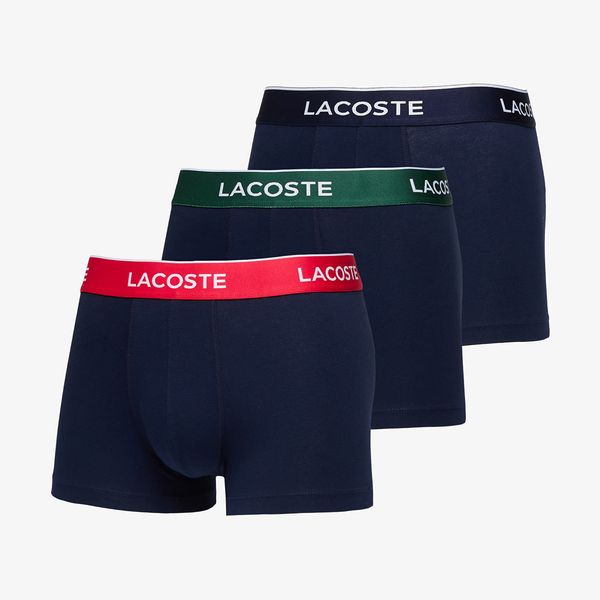 LACOSTE LACOSTE 3-Pack Casual Cotton Stretch Boxers Navy S