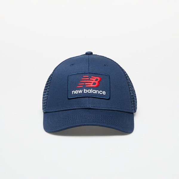 New Balance New Balance Stacked Patch Logo Trucker Cap Blue Universal