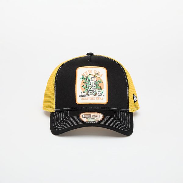 New Era New Era 9FORTY Af Trucker Summer Patch Black/ Grilled Yellow Universal