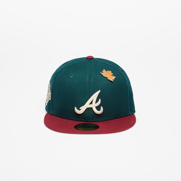 New Era New Era Atlanta Braves Ws Contrast 59Fifty Fitted Cap New Olive/ Optic White 7 5/8
