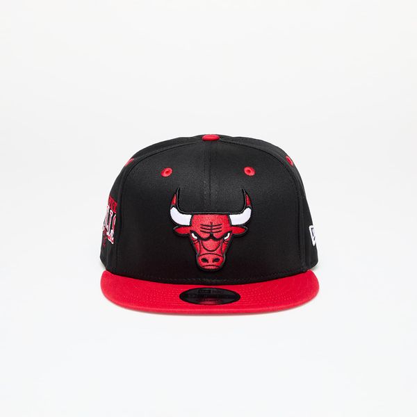 New Era New Era Chicago Bulls Team Colour Black 9FIFTY Snapback Cap Black/ Front Door Red S-M