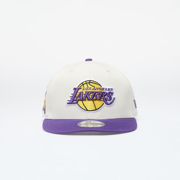 New Era New Era Los Angeles Lakers 9Fifty Snapback Ivory/ True Purple