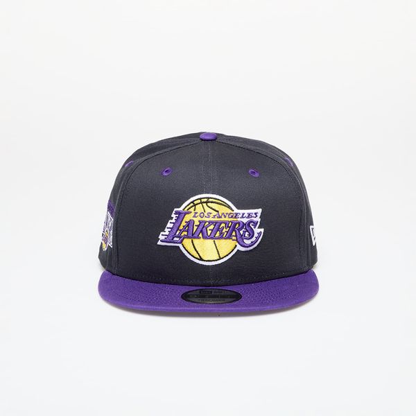 New Era New Era Los Angeles Lakers Team Color 9FIFTY Snapback Cap Black/ True Purple S-M