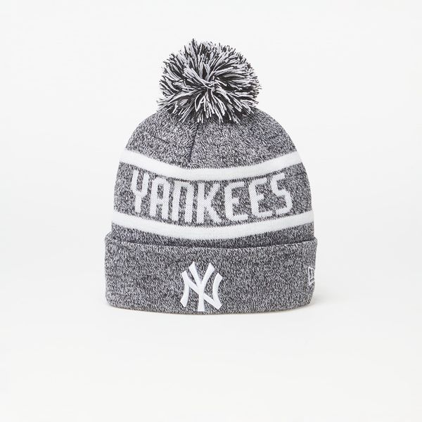 New Era New Era New York Yankees Jake Bobble Knit Beanie Hat Black/ White