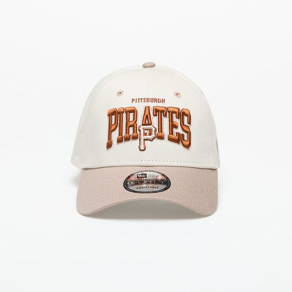 New Era New Era Pittsburgh Pirates MLB White Crown 9FORTY Adjustable Cap Ivory/ Ash Brown