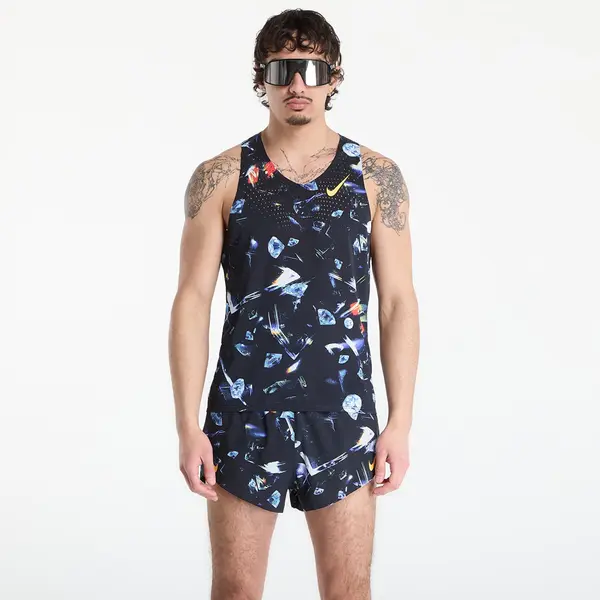 Nike Nike AeroSwift Glam Men's Dri-FIT ADV Running Singlet Black/ Laser Orange L