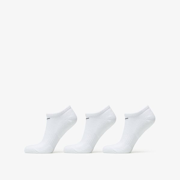 Nike Nike Everyday Cushioned Training No-Show Socks 3-Pack White/ Black L