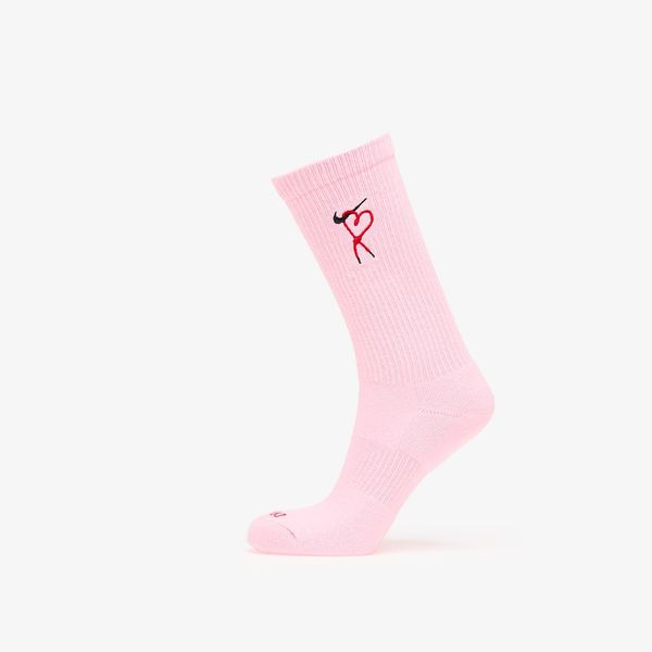 Nike Nike Everyday Plus Dri-FIT Cushioned Crew Socks 1-Pack Pink Foam/ University Red/ Black S