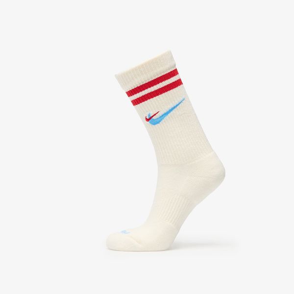 Nike Nike Everyday Plus Force Cushioned Crew Socks Sail/ University Red/ University Blue S