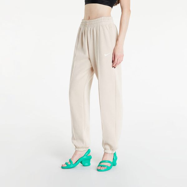 Nike Nike NSW Essential Clctn Fleece Medium-Rise Pants Sanddrift/ White