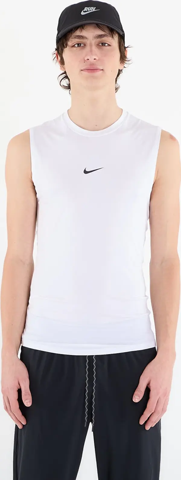 Nike Nike Pro Men's Dri-FIT Tight Sleeveless Fitness Top White/ Black S