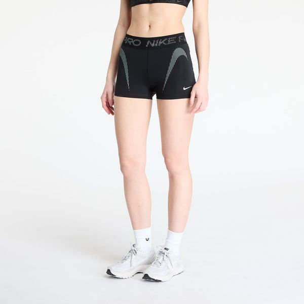 Nike Nike Pro Women's Mid-Rise 3" Graphic Biker Shorts Black/ Cool Grey/ White XS