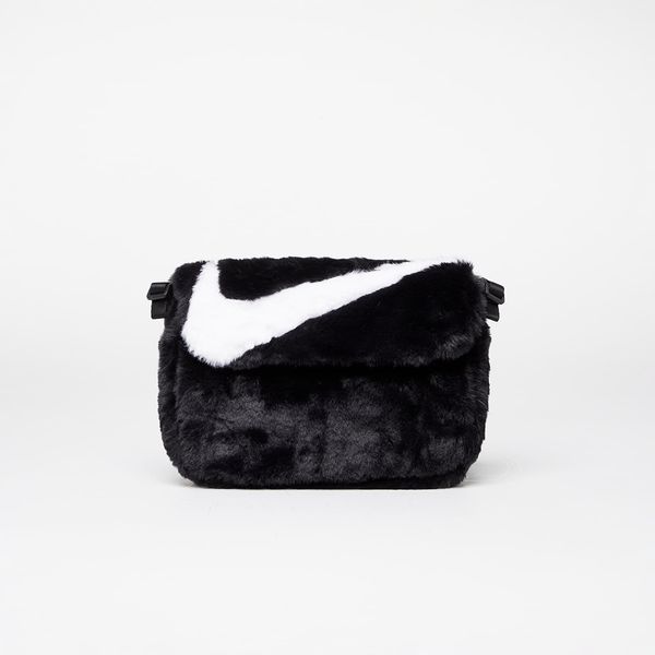 Nike Nike Sportswear Futura 365 Faux Fur Crossbody Black/ Black/ White
