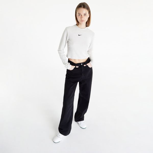 Nike Nike Sportswear Women's Velour Long-Sleeve Top Light Bone/ Black