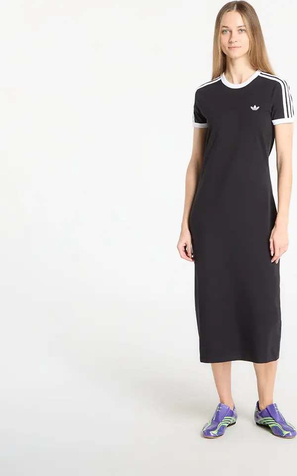adidas Originals Облекло adidas 3 Stripes Dress (Slim) Black/ White S
