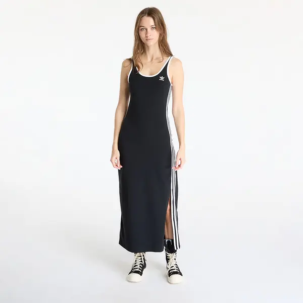 adidas Originals Облекло adidas Adicolor 3 Stripes Tank Dress Maxi Black/ White M
