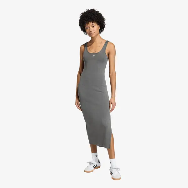 adidas Originals Облекло adidas Essentials Rib Tank Maxi Dress Washed Black L
