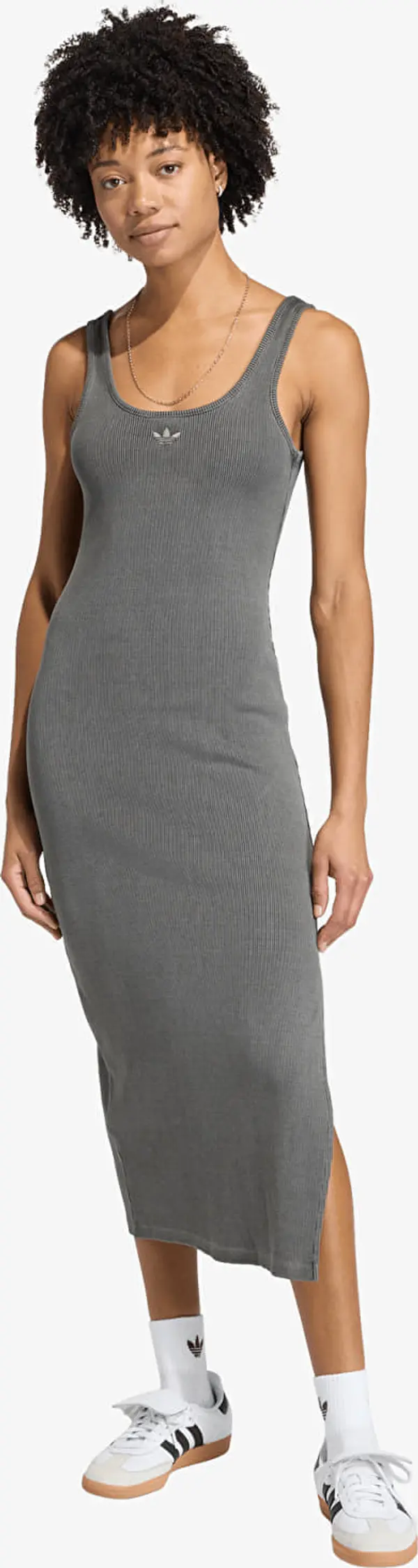 adidas Originals Облекло adidas Essentials Rib Tank Maxi Dress Washed Black XS