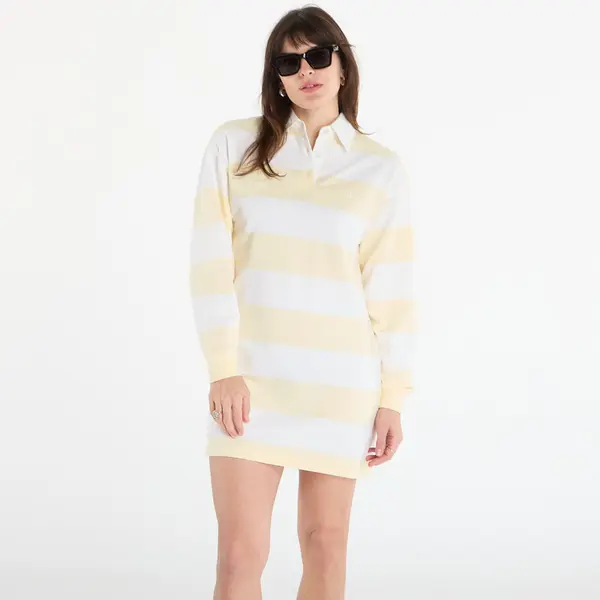 Calvin Klein Облекло Calvin Klein Jeans Ls Varsity Stripe Mini Polo Dres Snow White Stripe L