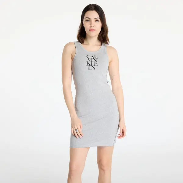 Calvin Klein Облекло Calvin Klein Jeans Sl Cotton 1X1 Rib Dress Gray M