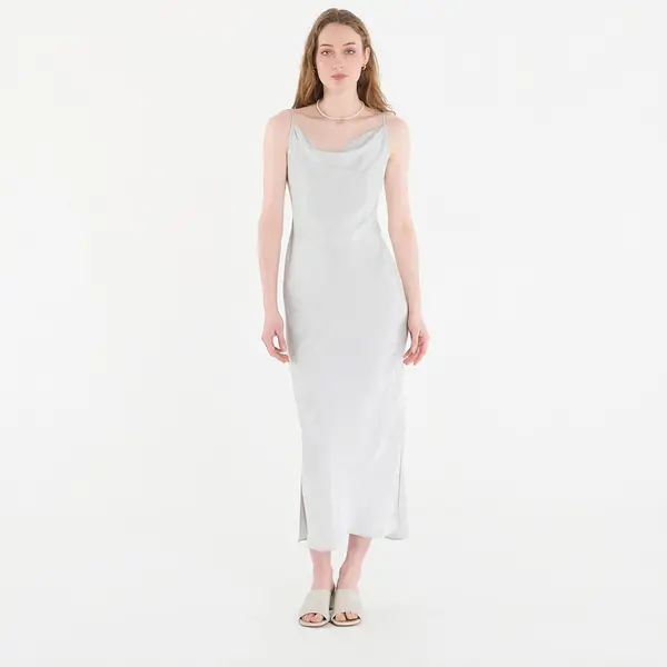 Calvin Klein Облекло Calvin Klein Viscose Jacquard Maxi Slip Dress Green M