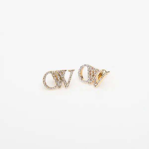 Off-White Off-White Ow Earrings W/ Strass Gold/ Silver Universal