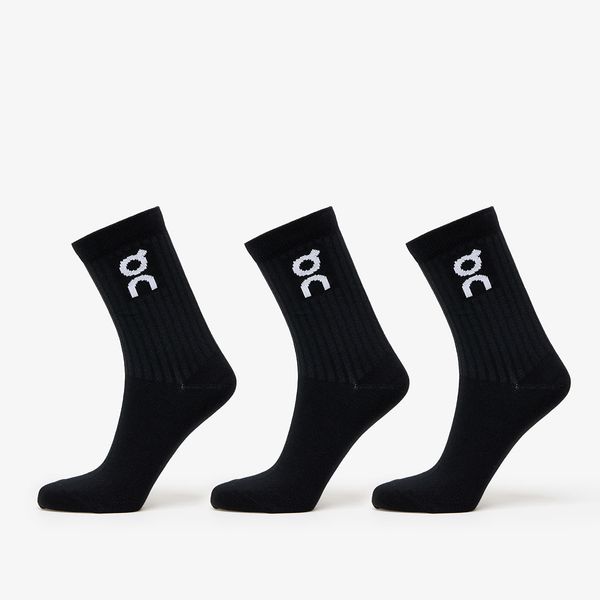 On On Logo Sock 3-Pack Black