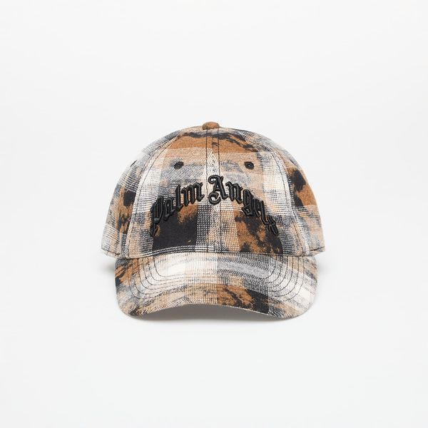 Palm Angels Palm Angels Curved Logo Check Cap Grey/ Black Universal