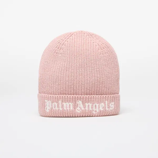 Palm Angels Kids Palm Angels Kids Logo Knit Beanie Pink/ White II