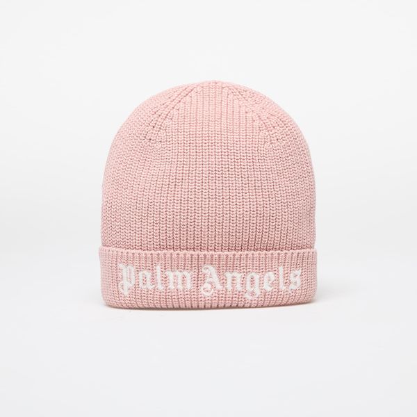 Palm Angels Kids Palm Angels Kids Logo Knit Beanie Pink/ White II