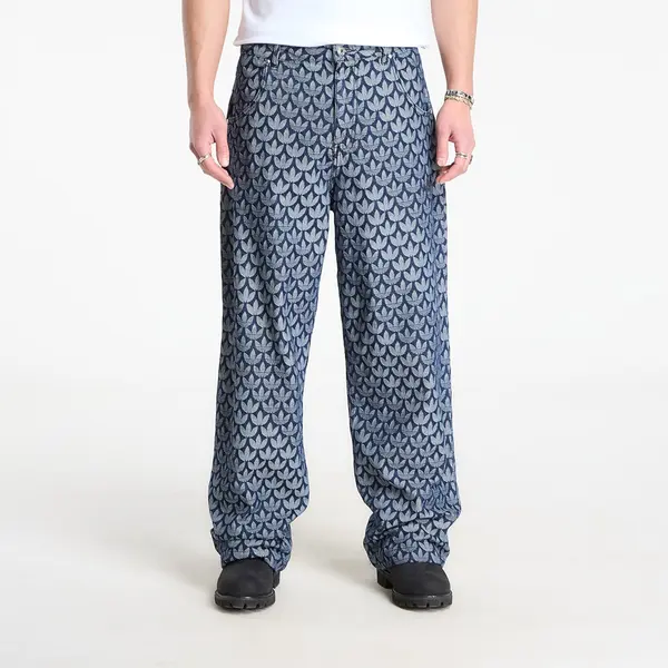 adidas Originals Панталони adidas Denim Loose Monogram Pants Indigo Denim 38