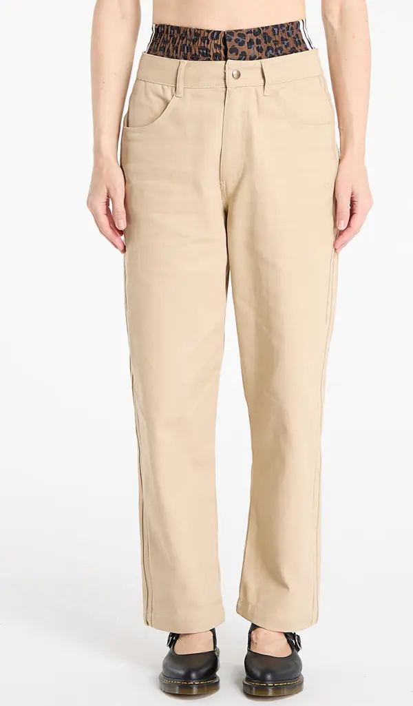 adidas Originals Панталони adidas Firebird Utility Pants Stone Khaki/ Bliss Lilac/ White 29/32