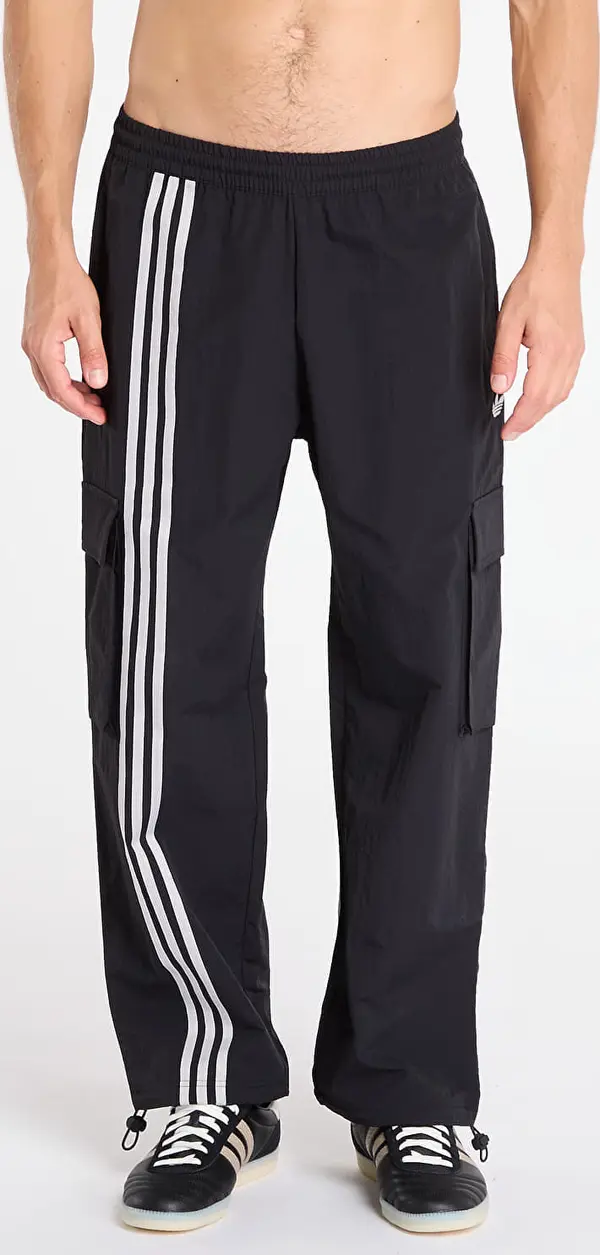 adidas Originals Панталони adidas Front Stripes Woven Cargo Tracksuit Bottoms Black L
