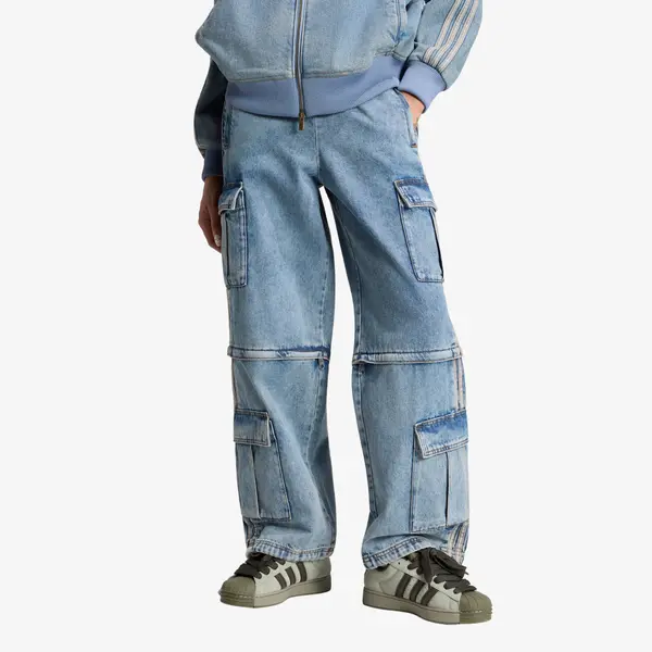 adidas Originals Панталони adidas Mid Rise 2-in-1 Denim Pant Worn Blue Denim M