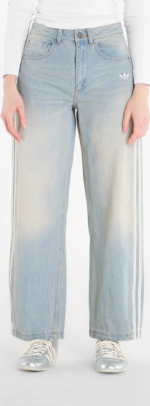 adidas Originals Панталони adidas Vintage Dad Jeans Light Denim W26/L30