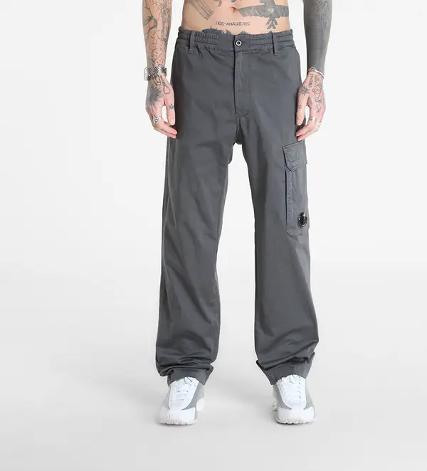 C.P. Company Панталони C.P. Company Stretch Sateen Regular Cargo Pants Gunmetal Grey 48