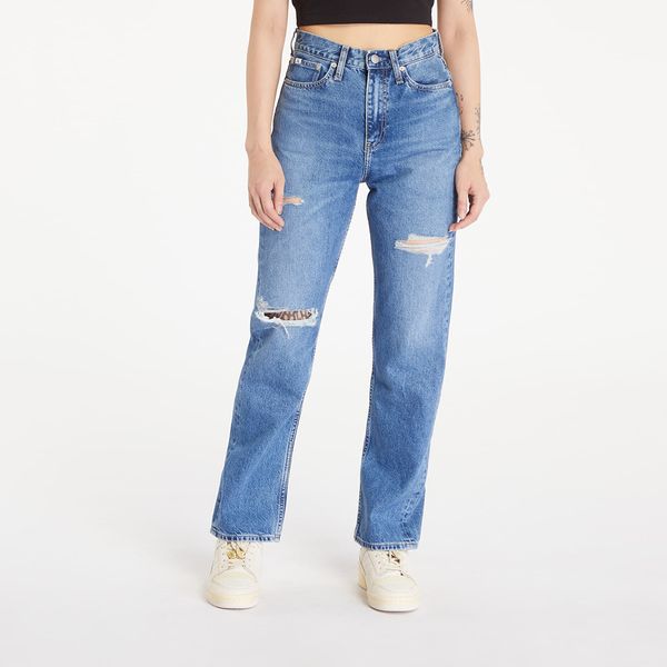Calvin Klein Панталони Calvin Klein Jeans High Rise Straight Denim Medium W28/L30