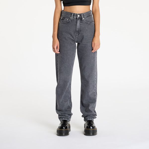 Calvin Klein Панталони Calvin Klein Jeans High Rise Straight Jeans Grey W28/L32