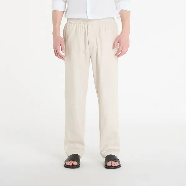 Calvin Klein Панталони Calvin Klein Straight Linen Pull On Pant Oatmeal Melange L