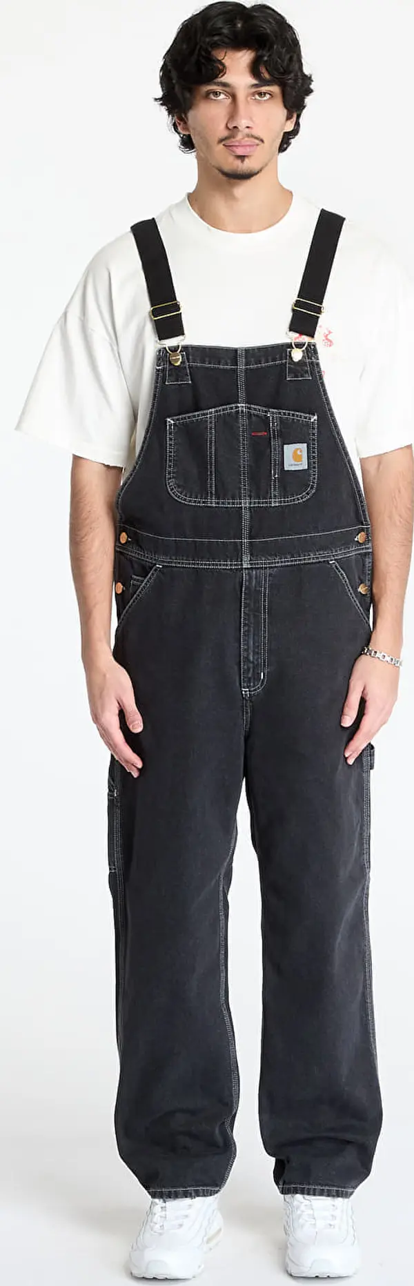 Carhartt WIP Панталони Carhartt WIP Bib Overall UNISEX Black Stone Washed 33