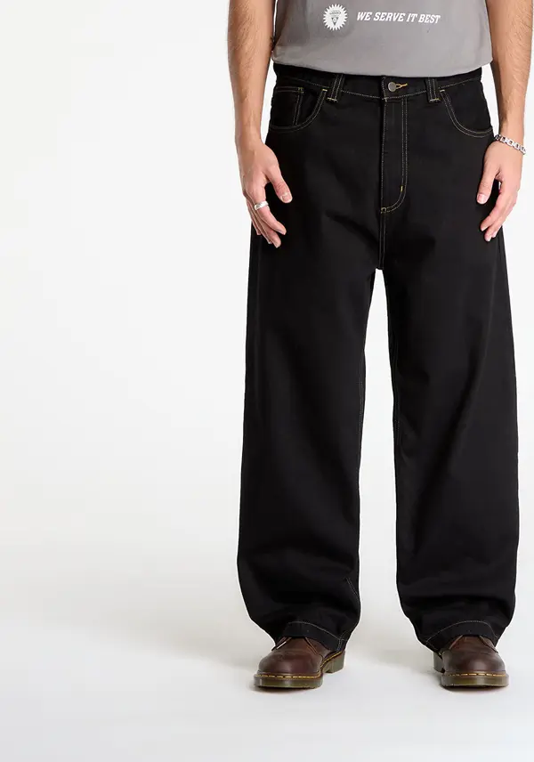 Carhartt WIP Панталони Carhartt WIP Brandon Pant Black Rinsed XS