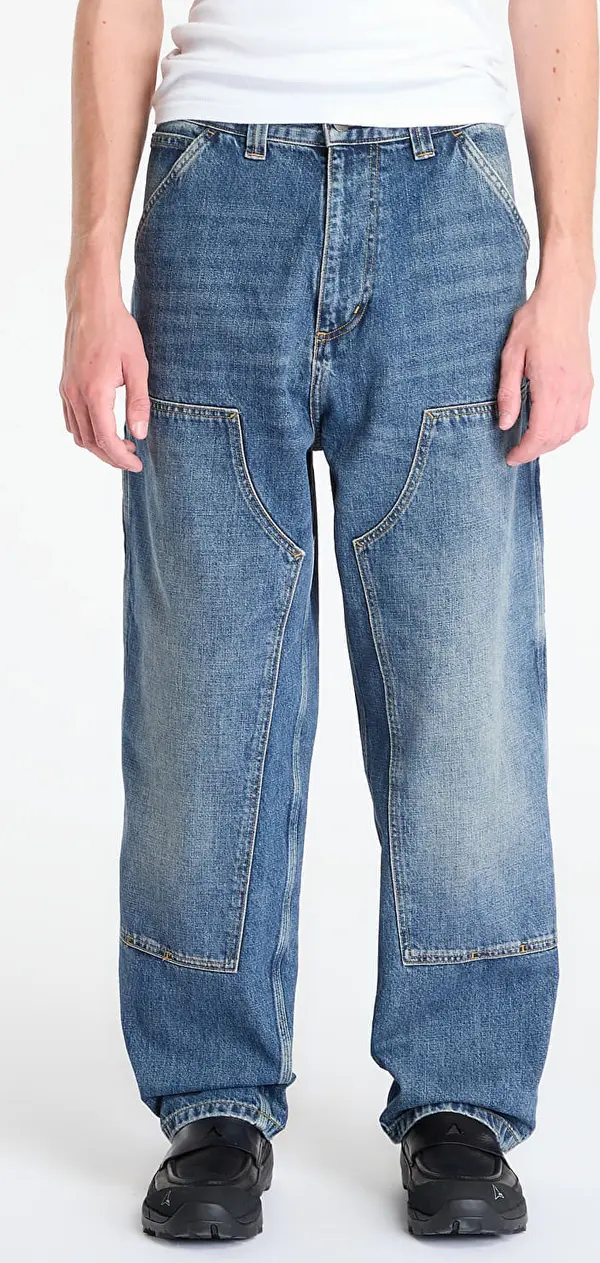 Carhartt WIP Панталони Carhartt WIP OG Double Knee Pant Blue Dark Used Wash XS