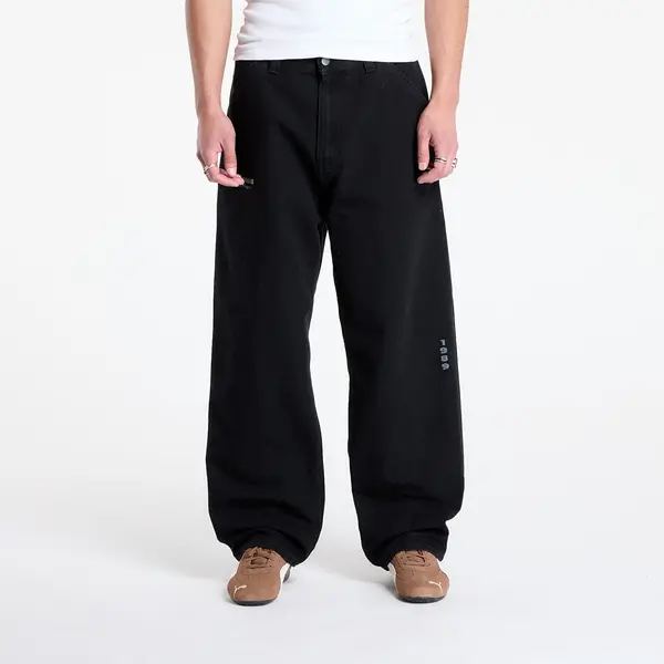 Carhartt WIP Панталони Carhartt WIP OG Single Knee Graphic Pant Black Heavy Stone Wash XS