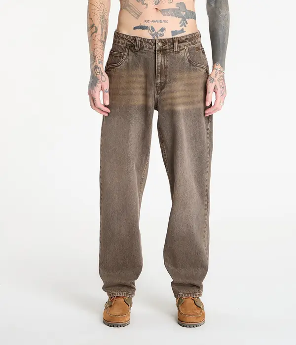 DIME Панталони DIME Relaxed Denim Pants Sandblasted Brown 34