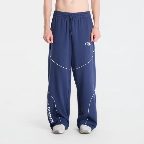 New Balance Панталони New Balance Trackside French Terry Pant Nb Navy L