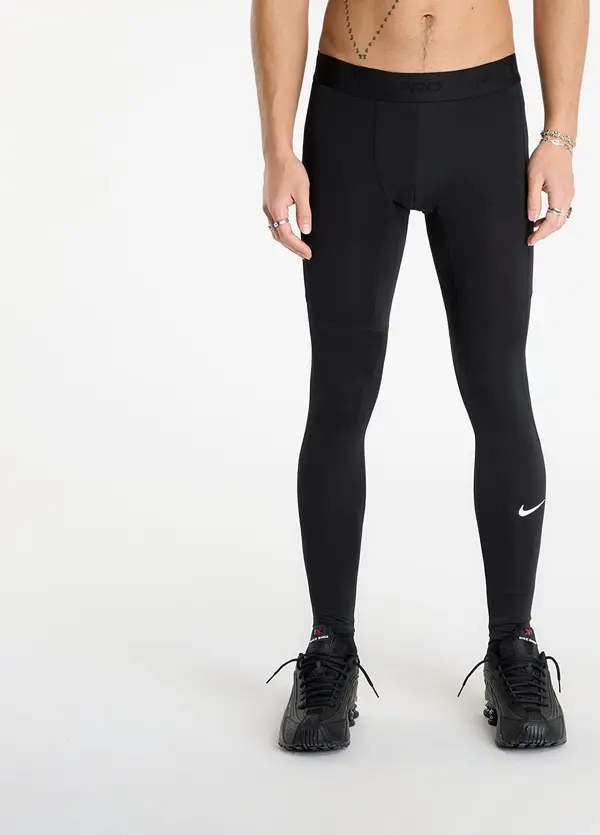 Nike Панталони Nike Pro Men's Dri-FIT Fitness Tights Black/ White M